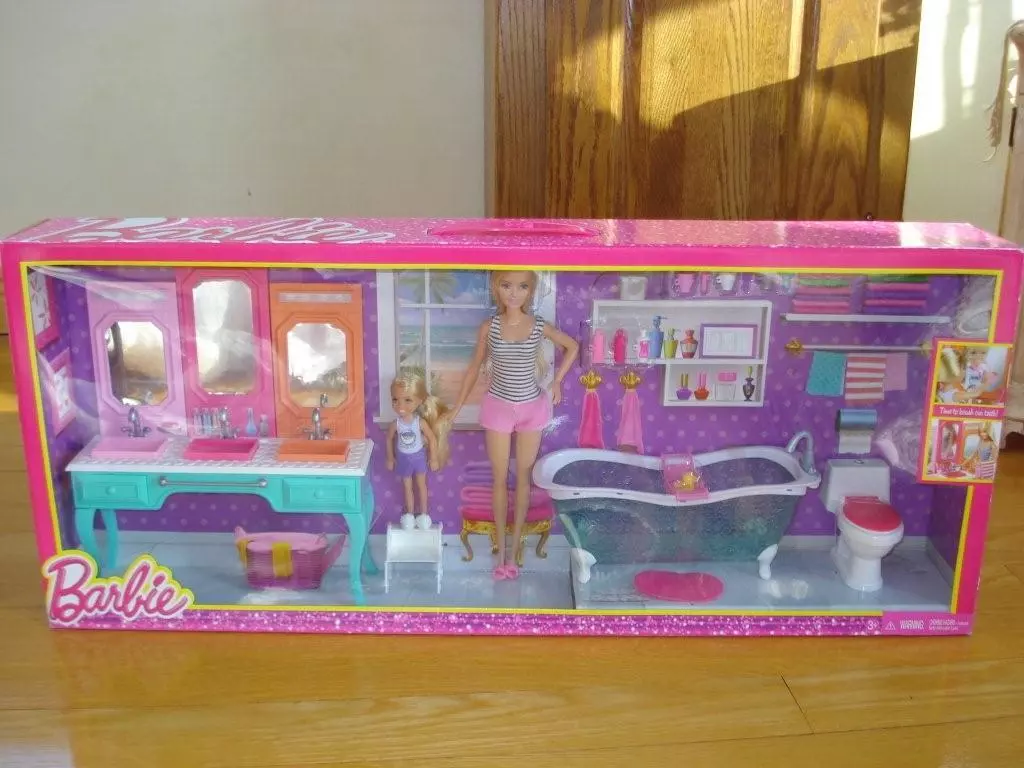 Barbie and chelsea bathroom set sales