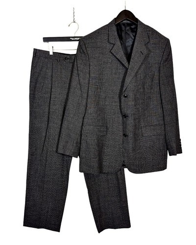 NWOT $1695 Lubiam Suit 42R (52 EU) Charcoal Virgin Wool Classic Fit Italy 3015 - 第 1/16 張圖片