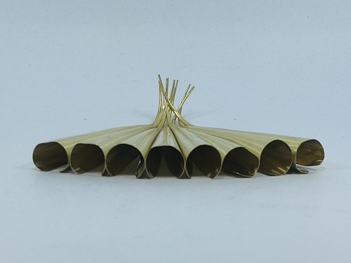Abito allunga dita artigli tradizionali danza ottone tailandese unghie mani lunghe oro - Foto 4 di 7