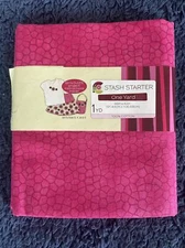 Creative Cuts Stash Starter 1 Yard Fabric 100% Cotton 36" X 42" Pink