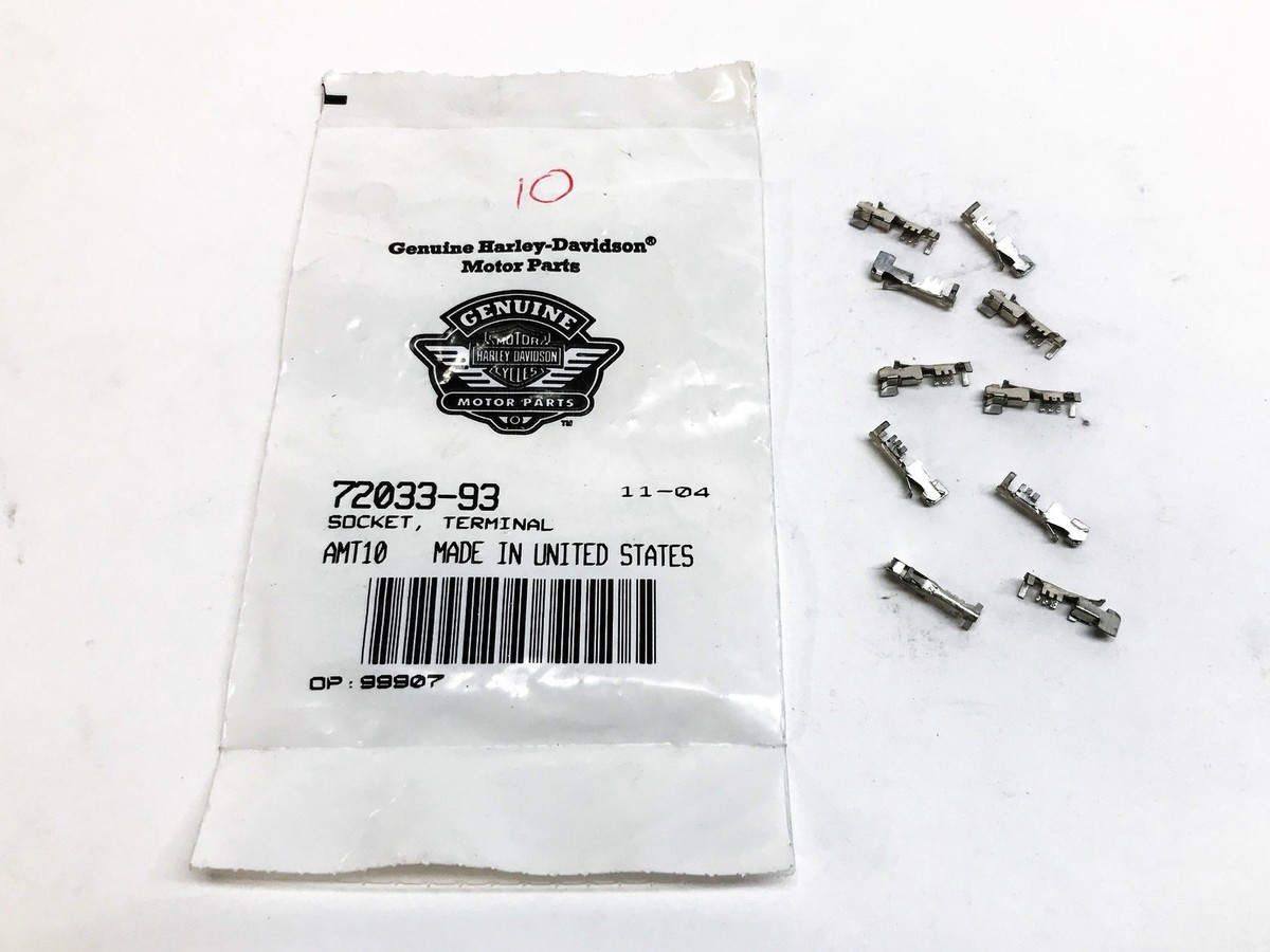 Harley-Davidson OEM Socket Terminal, Bag of 10, 72033-93 Harley-Davidson OEM Socket Terminal, Bag of 10, 72033-93