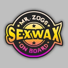 Mr. Zogs Sex Wax Vinyl Sticker/Decal -Snowboard -Surfboard -Hockey -Quick Humps