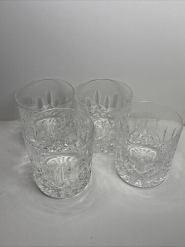 Whiskey 8oz Crystal Cut Glasses 4-Pieces Set. - Picture 4 of 5