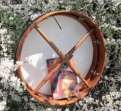 MARKENLOS Irish Bodhran Drum Tunable Drm 45 cm 18 " incl + Book NEW Tunable