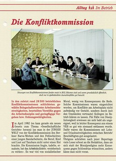 Die Konfliktkommission in der DDR DDR Infokarte