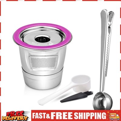 Edelstahl-Kaffeekapselbecher, wiederverwendbar, K-Becher für Keurig 2.0/1.0 (B) 