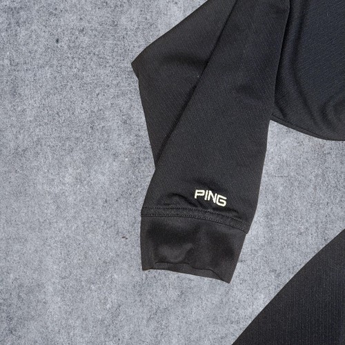 PING Collection Performance Dynamic Long Sleeve Logo Black Golf PGA Mens 2XL - Picture 4 of 5
