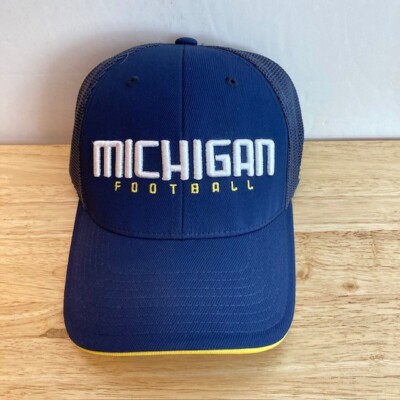 *SAMPLE* MICHIGAN WOLVERINES FOOTBALL adidas Blue/Maize NCAA Fitted Hat (OSFM)
