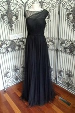 V1111 PRONOVIAS ALAMBIQUE SZ 10 BLACK 765 1552 V31 BLACK TIE FORMAL GOWN DRESS