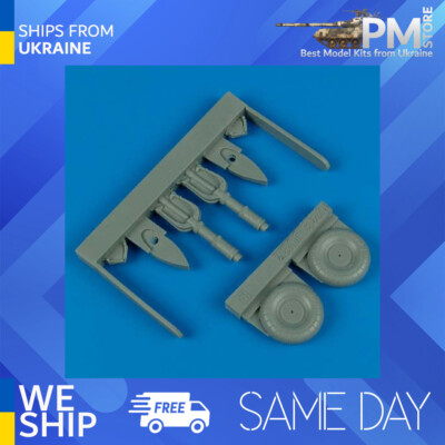 Quickboost 48257 1/48 Junkers Ju 87 Stuka uncovered wheels for