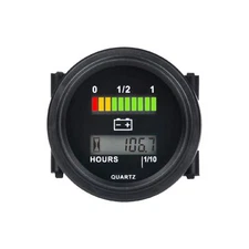 Runleader 12V/24V 36V 48V 72V Battery Fuel Gauge Meter,Battery Level Meter,Re...