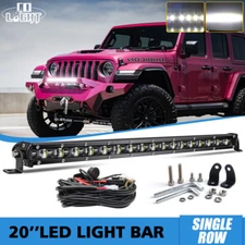 20inch LED Light Bar Spot Flood Combo Offroad  ATV Truck SUV Boat + Wires 12V-24