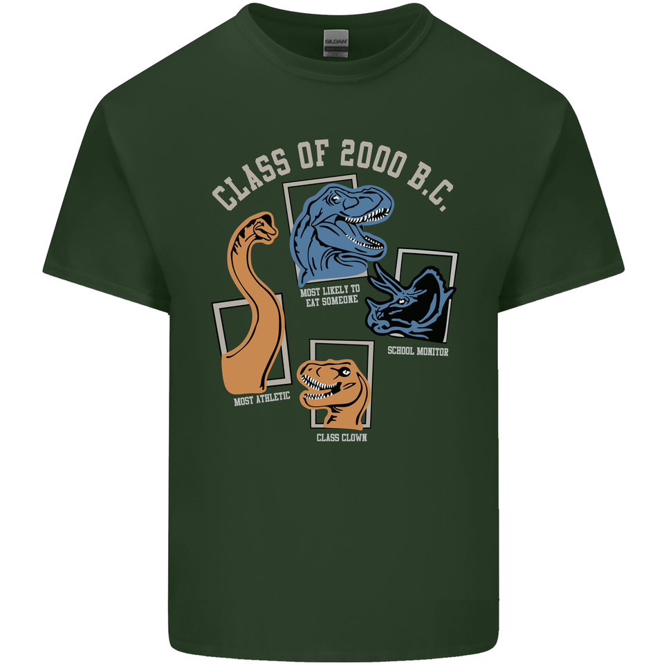 Un Dinosauro IN Un Preistorico Foresta T-Shirt 100% IN Cotone - Foto 6