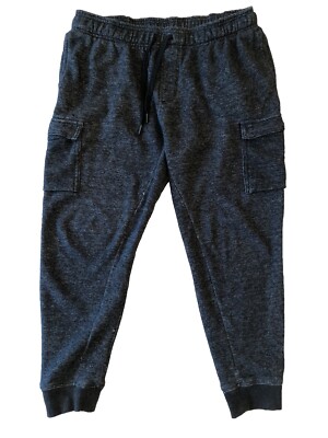 90 Degree by Reflex Jogger Pants Mens Size M Charcoal Gray Pockets EUC