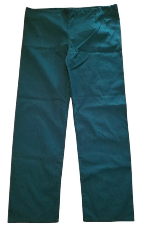 * Nuevos Pantalones Exfoliantes SIMPLY BASIC Verde Sólido Cordón Cintura PEQUEÑOS Foto 2 de 3