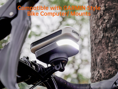 Support RAVEMEN AOM01 : Compatible Garmin, COOSPO, CYCPLUS, IGPSPORT, GoPro, éclairage FR160, Fixé Sur Guidon 31,8 Mm – Vue Parfaite Et Solide !