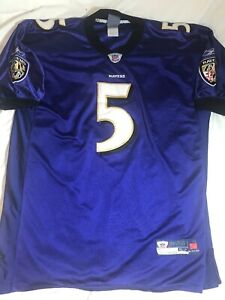 Details about Authentic Joe Flacco Baltimore Ravens Reebok On Field Jersey size 52