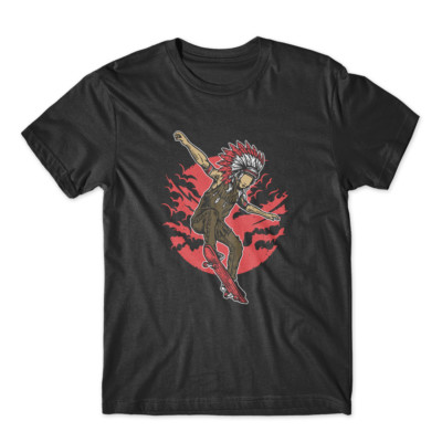 Indian Chief Skateboard T-Shirt 100% Cotton Premium Tee New