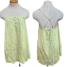 NEW Free People SHORT STRAPPY   GREEN Dress SZ M