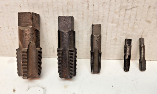Lot 1-1/4"-11.5, 1", 1/2"-14, 1/8"-27 NPT Pipe Tap Hansom, Vermont, others - Picture 2 of 6