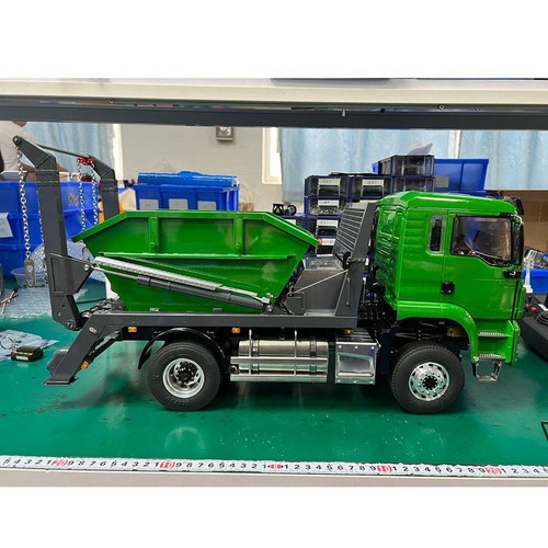 LESU 1/14 RC Hydraulic Swing-Arm Garbage Truck 4X4 RTR Skip Loader Model 3-Speed - Picture 11 of 12