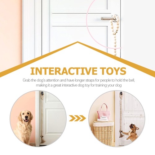 Doorbell For Pets Dog Doorbell Chain Weaving Dog Training Chain - Picture 6 of 12