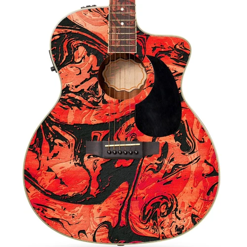 Acoustic/Electric Guitar Skin Wrap Vinyl Decal Sticker Abstract Marble GS159-62