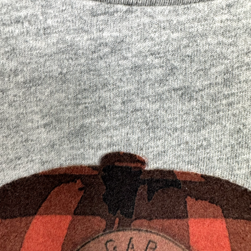 Gap Shirt Kids Medium 8 Grey Grizzly Bear Graphic Cotton Play School Casual Boys - Picture 7 of 16