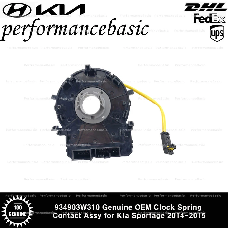 934903W310 Genuino OEM Reloj Resorte Contacto Conjunto para Kia Sportage 2014-2015 Foto 2 de 2