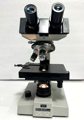 Omano Binocular Microscope w/ 10/0.25 4/0.1 & 40/0.65 Objectives