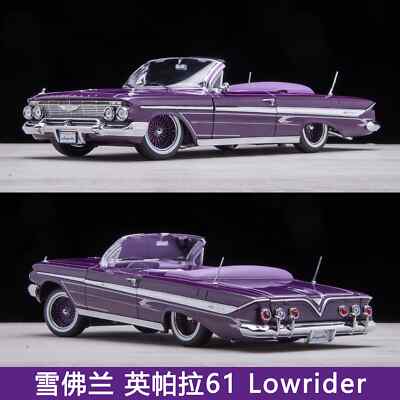 Diecast model cars Chevrolet Impala 1961 1/18 Sun Star Convertible metallic türkis 1961