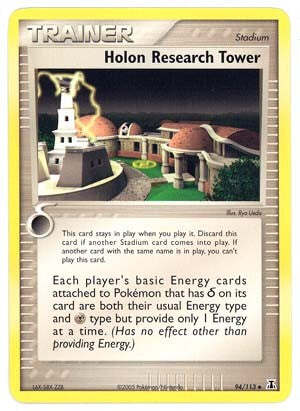 Pokemon EX Delta Species  94/113 Holon Research Tower Card