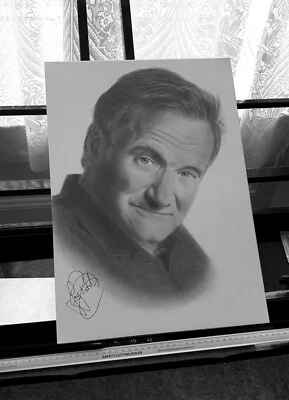 Robin Williams Hand Drawn Art Print by Jay Pritchard, the Celebrities Artist.