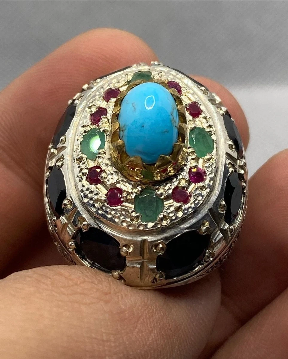 18k Gold Nine Planets Ring with Meteorite & Gemstones - Metamorphosis  Jewelry Design