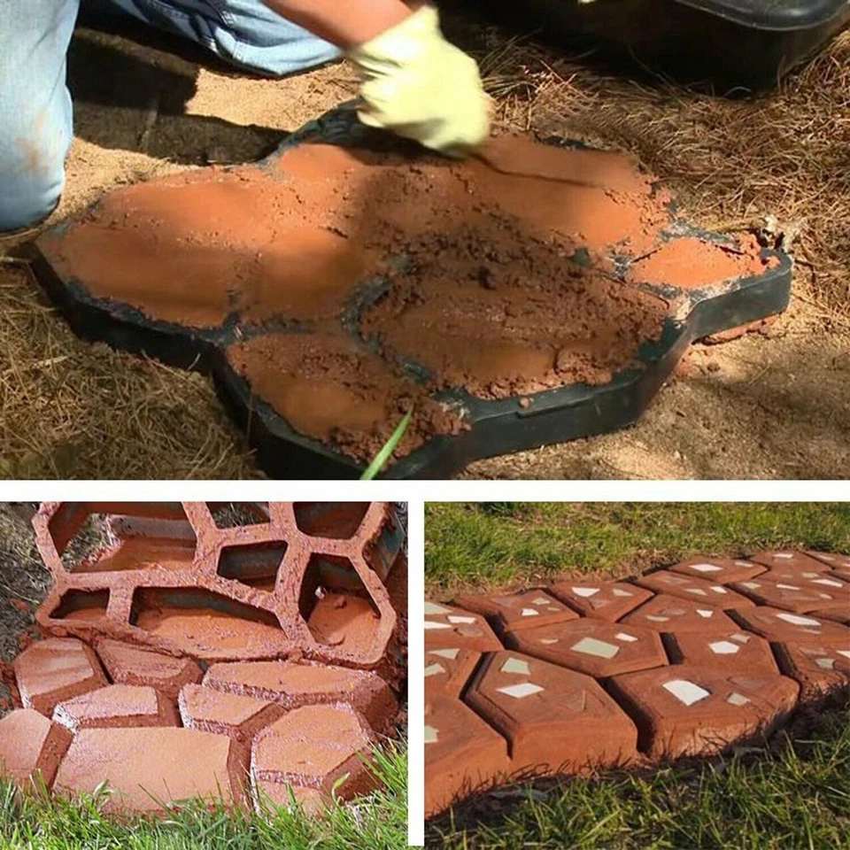 Pflasterform Betonpflaster Gehweg Gießform Schablone Garten Schalungsform aus PP - Bild 4 von 4