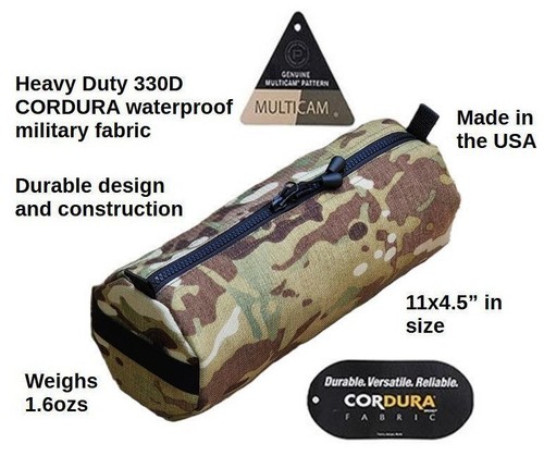11x4.5" Heavy Duty CORDURA waterproof Round Camping Hiking Storage Gear Bags - Picture 30 of 41