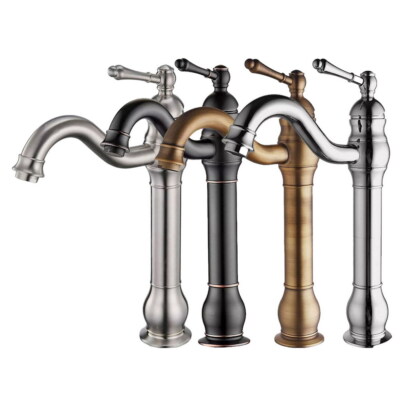 Brass Bottle Bathroom Sink Faucet Basin Swivel Spout Level Handle Tap hwzh040
