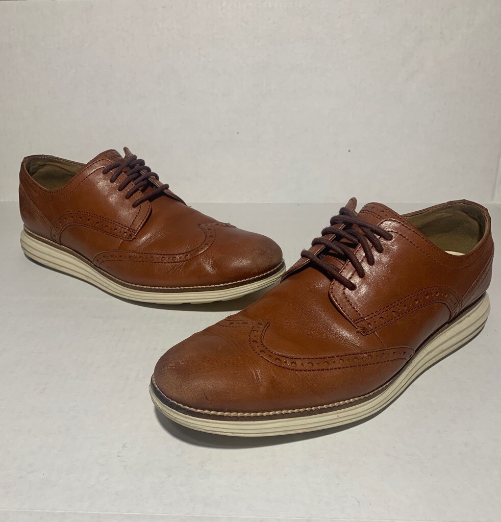 Cole Haan Sz 11 Mens Morris Grand Wingtip Brown Leather Oxford Lace Up Cole Haan Men main image 4