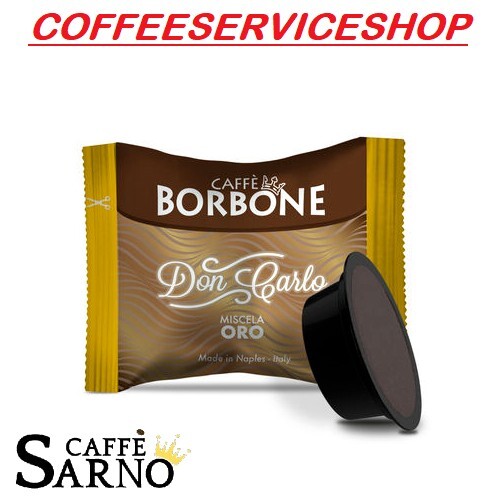 100 Capsule Caffè Borbone Don Carlo Oro compatibili Lavazza A Modo Mio