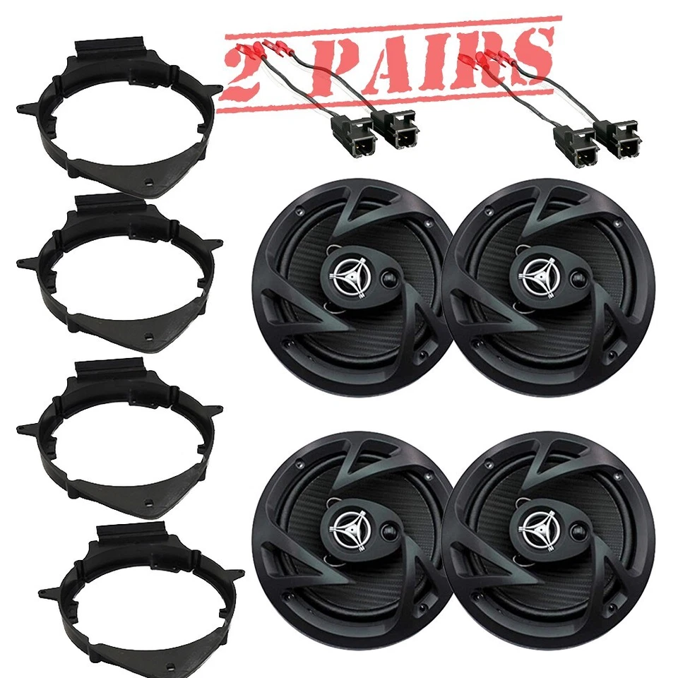 Power Acoustik 400W 3-Way 6-1/2in Front/Rear Door Speakers for 2007-2013 Sierra - Image 2 of 4