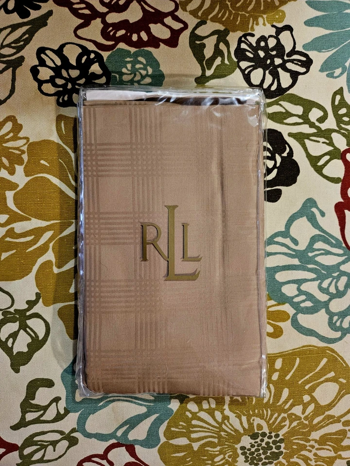 Ralph Lauren Suite Glen Plaid ¡¡Una farsa estándar en camello!!! Foto 3 de 4