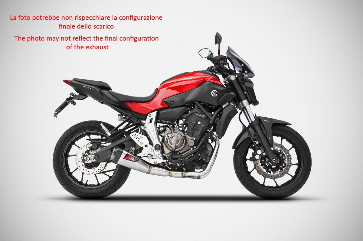 EXHAUST ZARD SHORT EURO3 STEEL-CARB CERAMIC BLACK YAMAHA MT 09