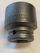 Proto Professional 1-1/2 Impact Socket 3/4" Drive 6-Point Standard 07524 USA