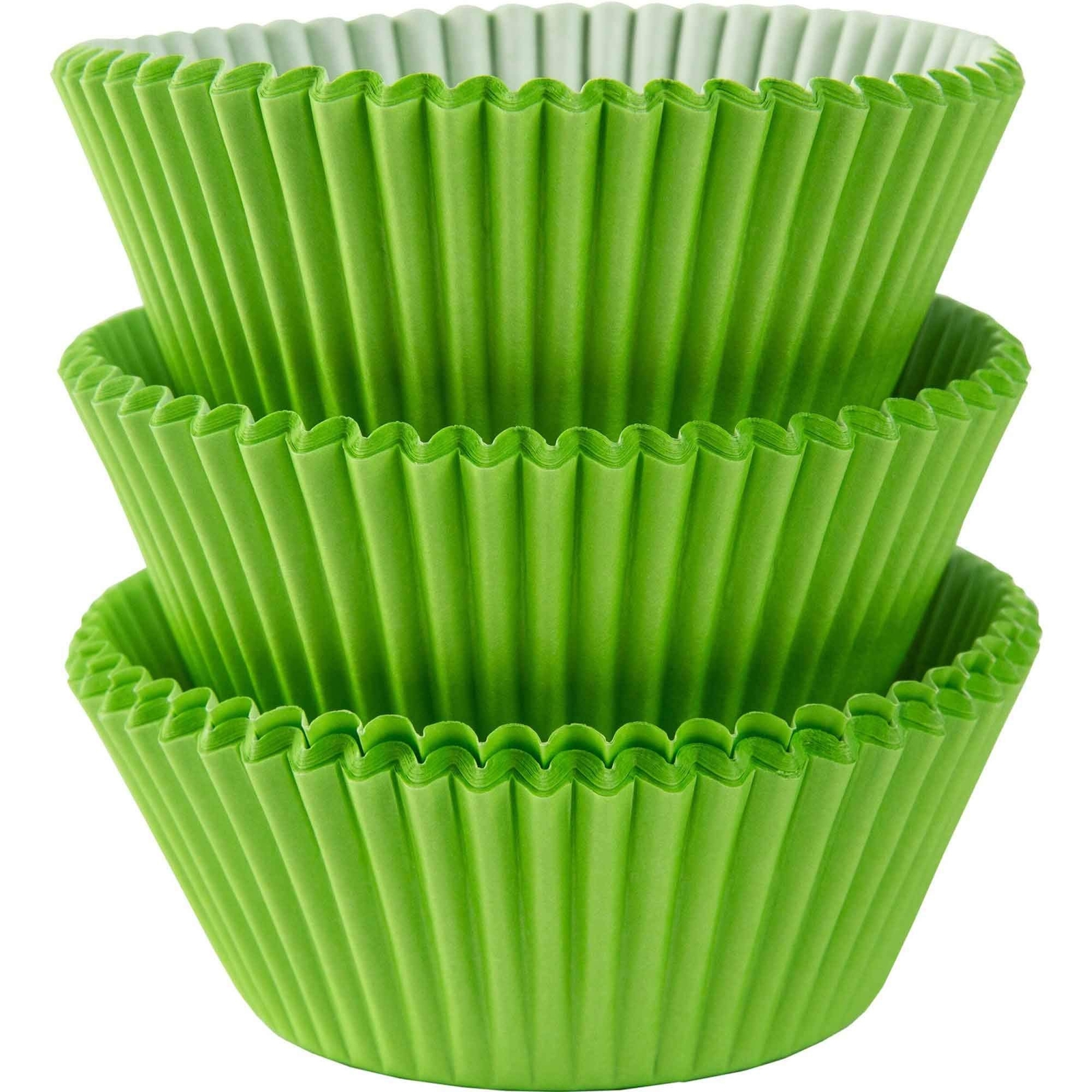 Plain Kiwi Green Paper Cupcake Cases - 2'', 75 Pieces - Elegant Baking Essent...