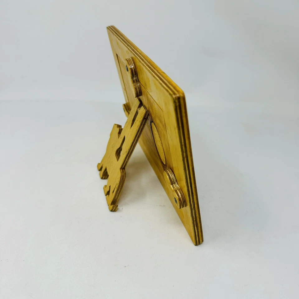 Marco de Fotos Hecho a Mano Retro Prensado Madera de Abedul Esmaltado Foto Tamaño 4x6 Tema Selva Foto 2 de 4