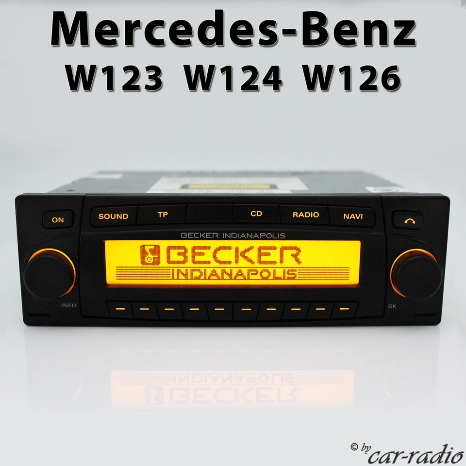 Becker Navi Indianapolis BE7920 für Mercedes W123 W124 W126 Radio E S Klasse MP3