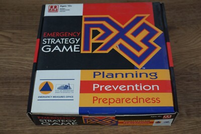 NEW - Emergency strategy game planning prevention preparedness board game
