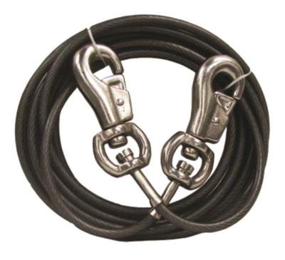 NEW BOSS PET Tie Out Super Beast 40ft XX LARGE CABLE SWIVEL SNAPS 1867779