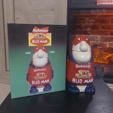 Anheuser Busch  Bud Man Budweiser 30th Anniversary Lidded Stein 1999 CS401