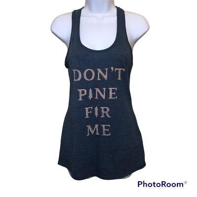 The North Face Womens Tank Top Dont Pine For Me Graphic Racerback XS Outdoors